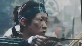 浜松城で武田軍にむかって弓をかまえる武士たち